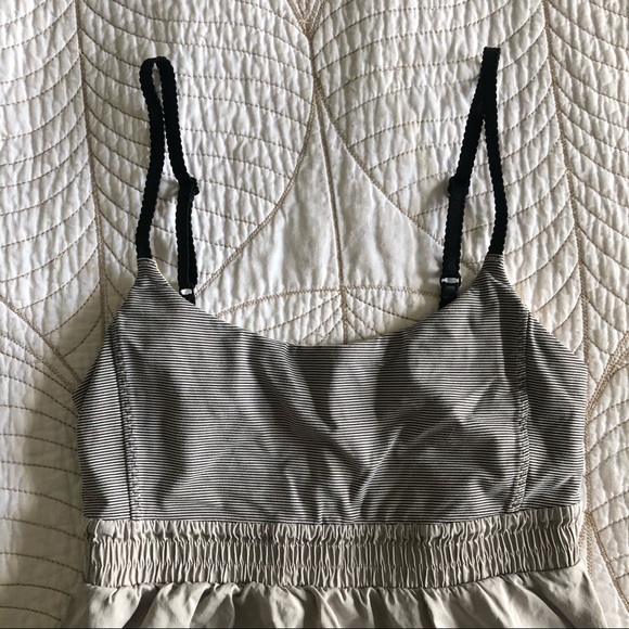 2/$30🍑 LULULEMON Bliss Tank Cashew/Tonka Stripe - Picture 3 of 9